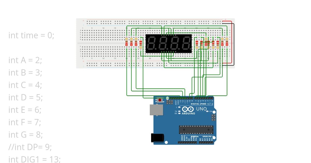7 Segment Sutup Control simulation
