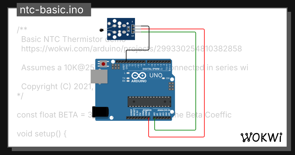 adafruit-ntc.ino Blackbird - Wokwi ESP32, STM32, Arduino Simulator