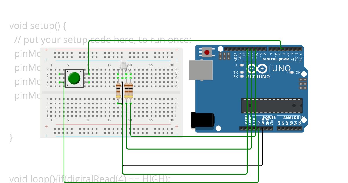 bgr push button simulation