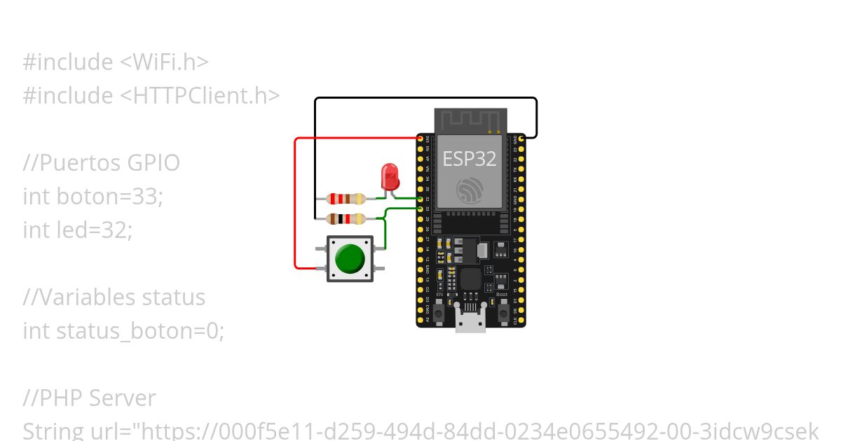ESP32-Basic PHP Sensor Digital simulation