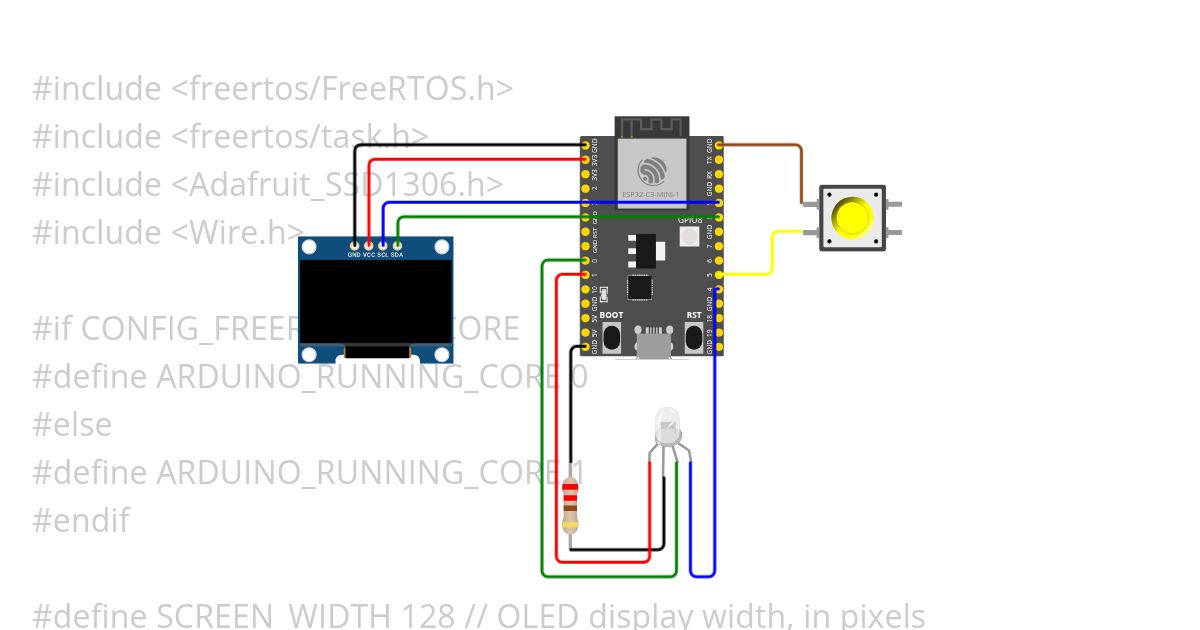 FreeRTOS-C3-OLED simulation