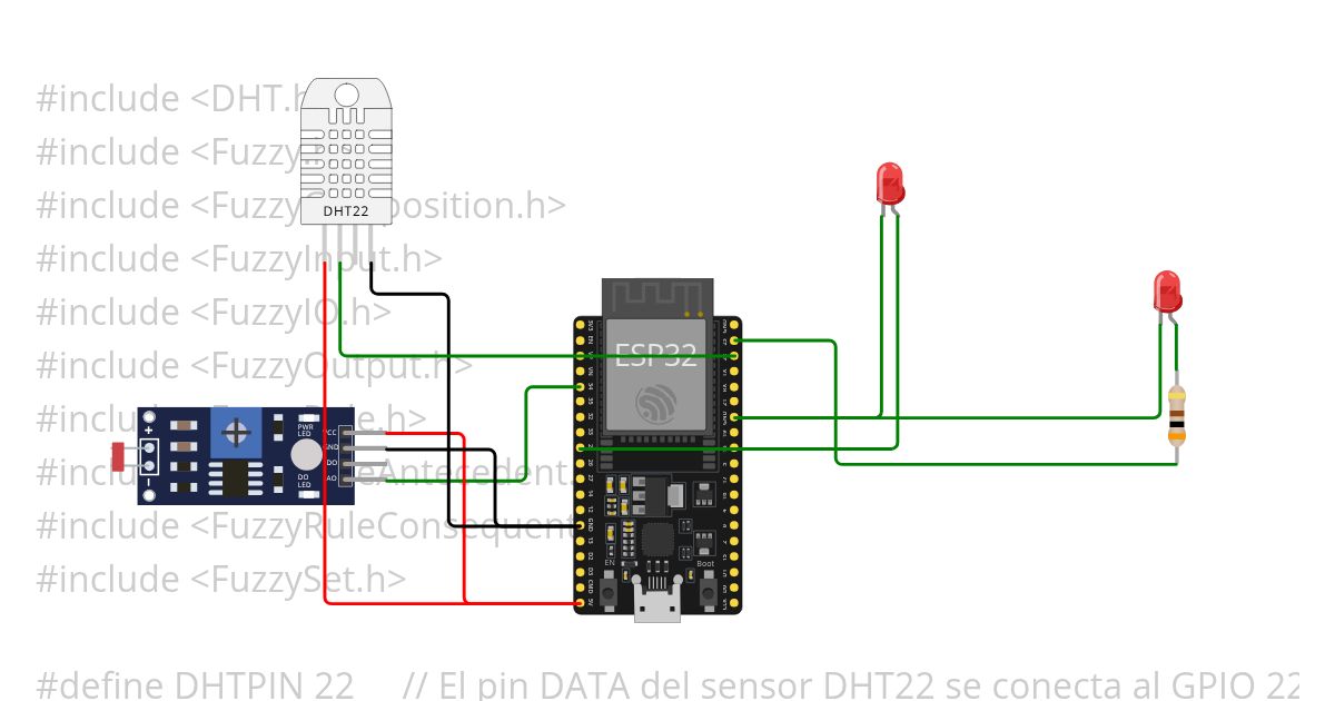Demo Fuzzy for LED and watering DANILO MACHADO simulation