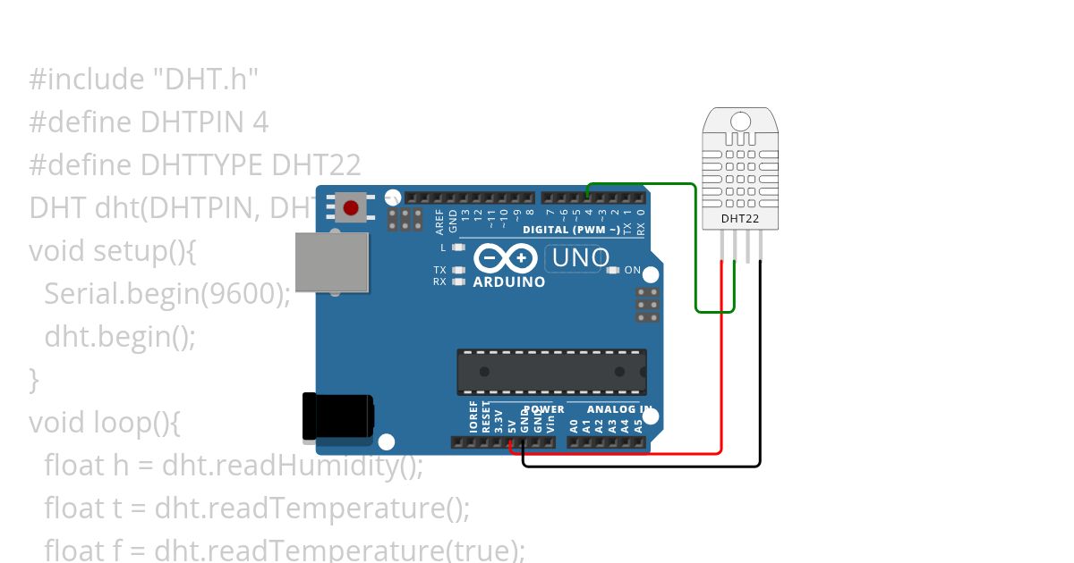 DHT22 project simulation
