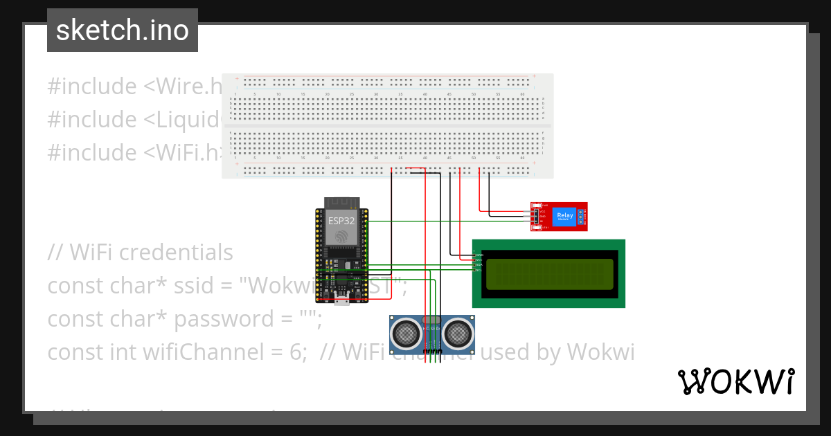 IoT Based Water Level Monitoring System Wokwi ESP32, STM32, Arduino
