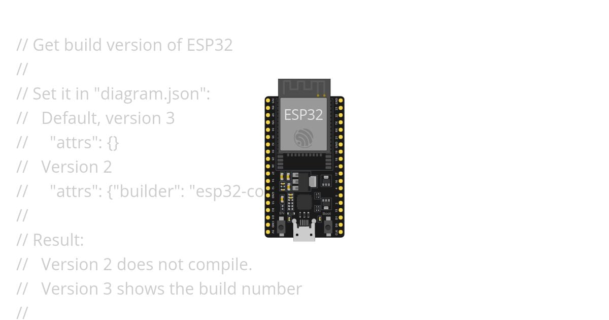 Get build version of ESP32 simulation