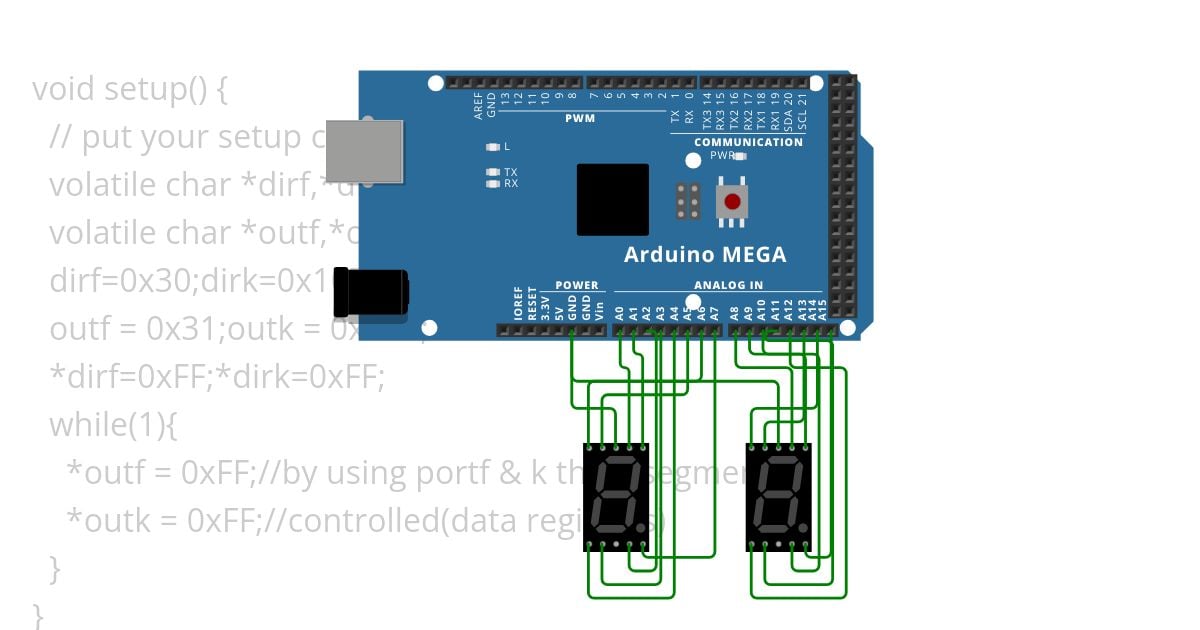 seven segment display2 simulation