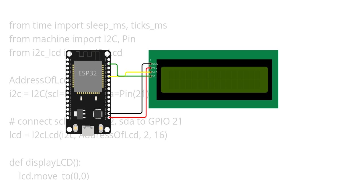 i2c: lcd simulation