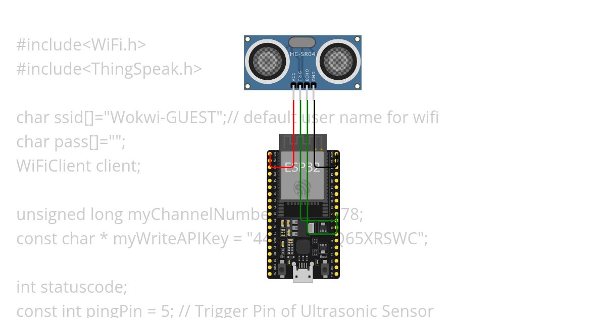 2ultra sonic sensor working distance calculate sensor simulation