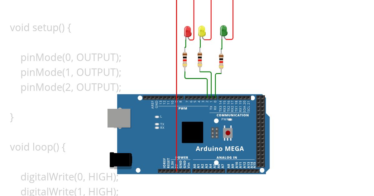 Traffic LED Light   simulation
