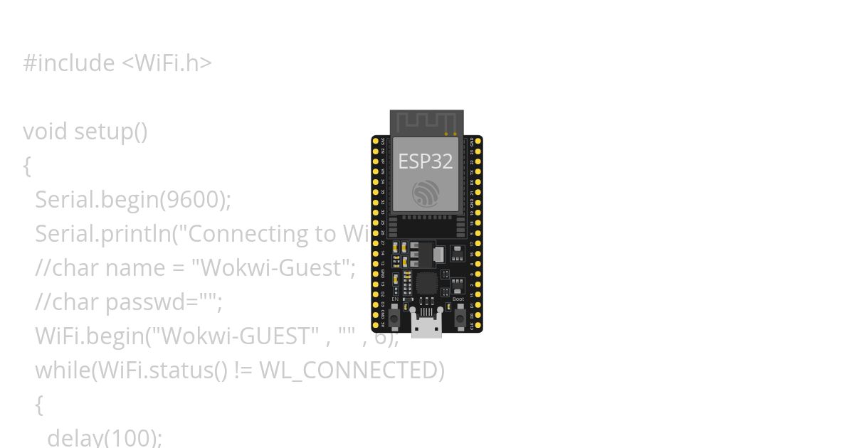 ESP 32 - Basic WIFI Connection simulation