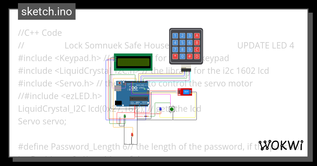 Keypad - Wokwi Esp32, Stm32, Arduino Simulator