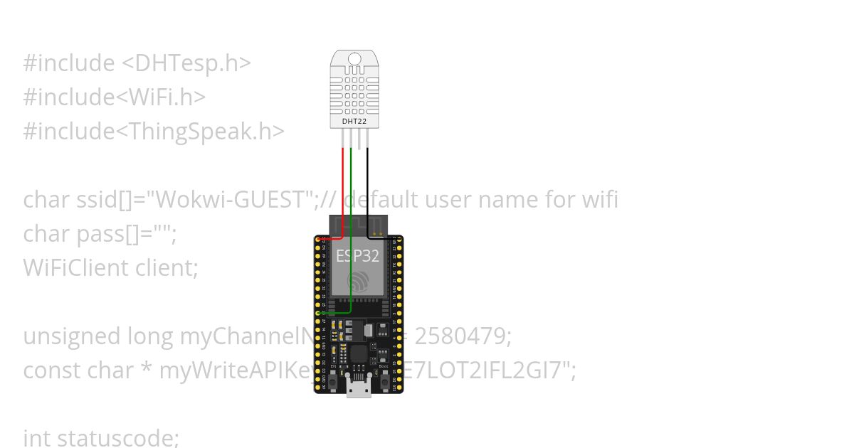 2 DHT22 SENSOR working simulation