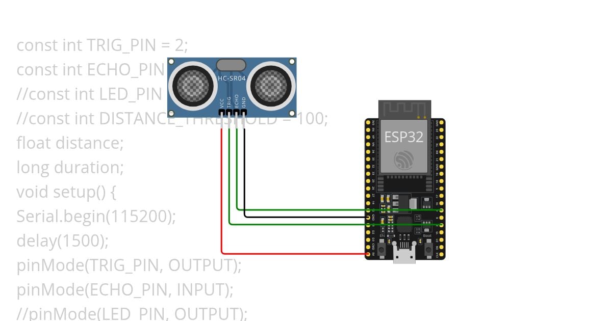Ultrasonic sensor simulation