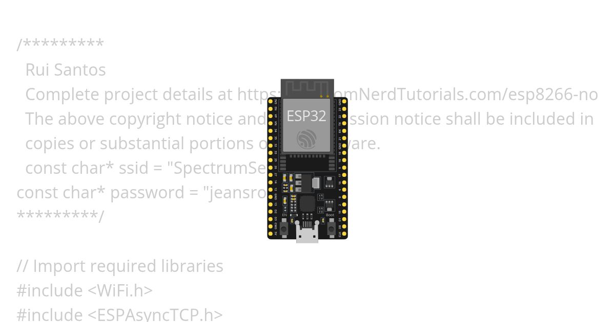 ESP Webserver simulation
