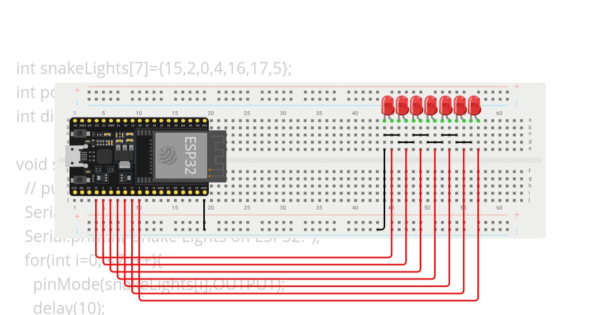 Snake_Lights_ESP32 simulation