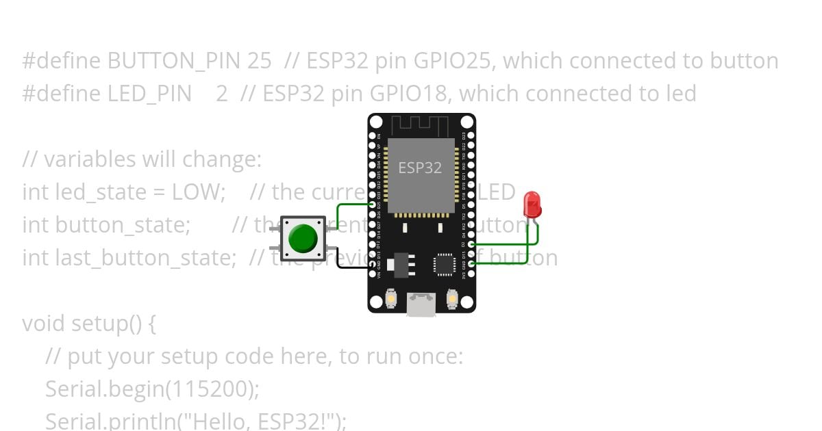 ESP32-Button-Switch-LED simulation