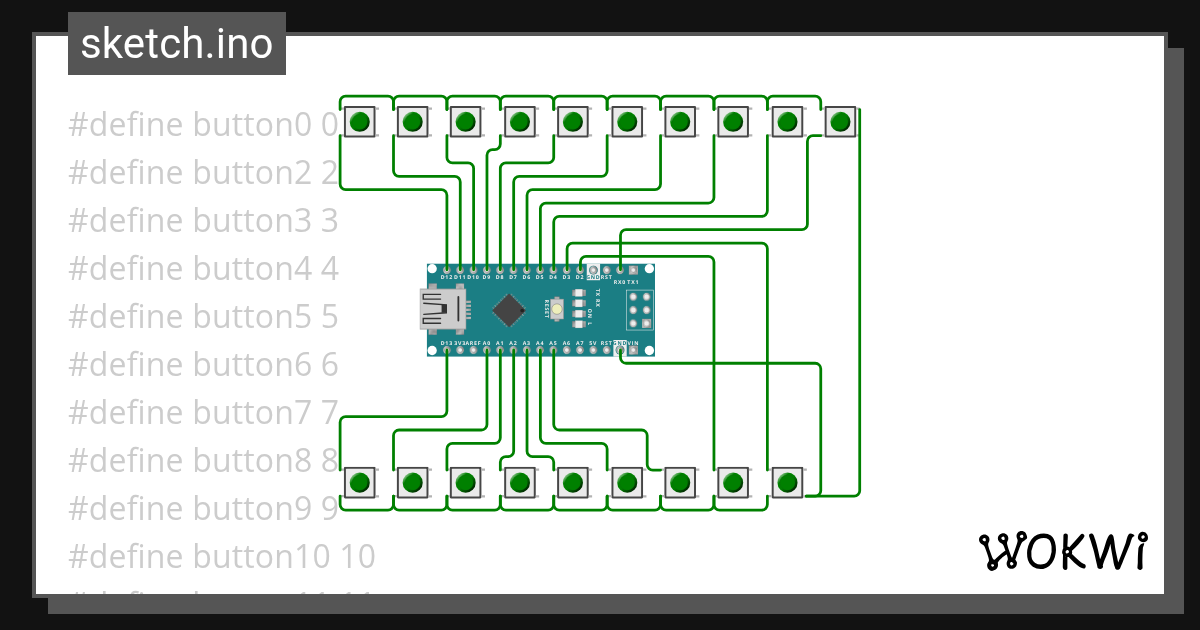 Test Nano 2 - Wokwi ESP32, STM32, Arduino Simulator