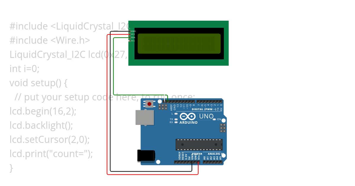 count lcd simulation