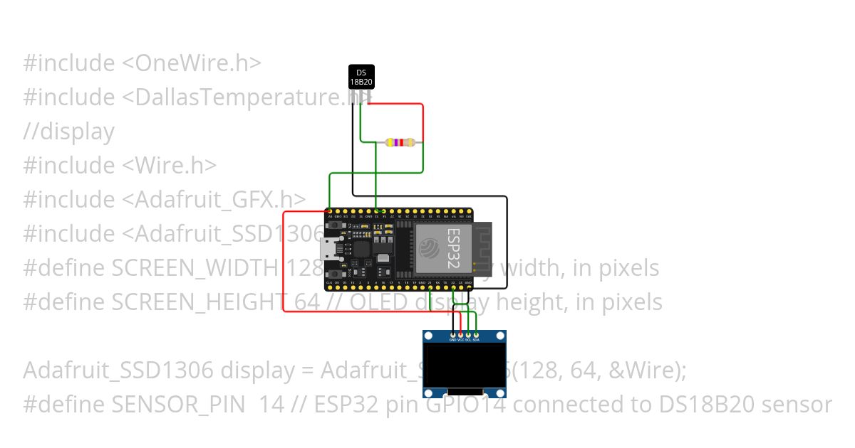 esp32 ds18b20 simulation