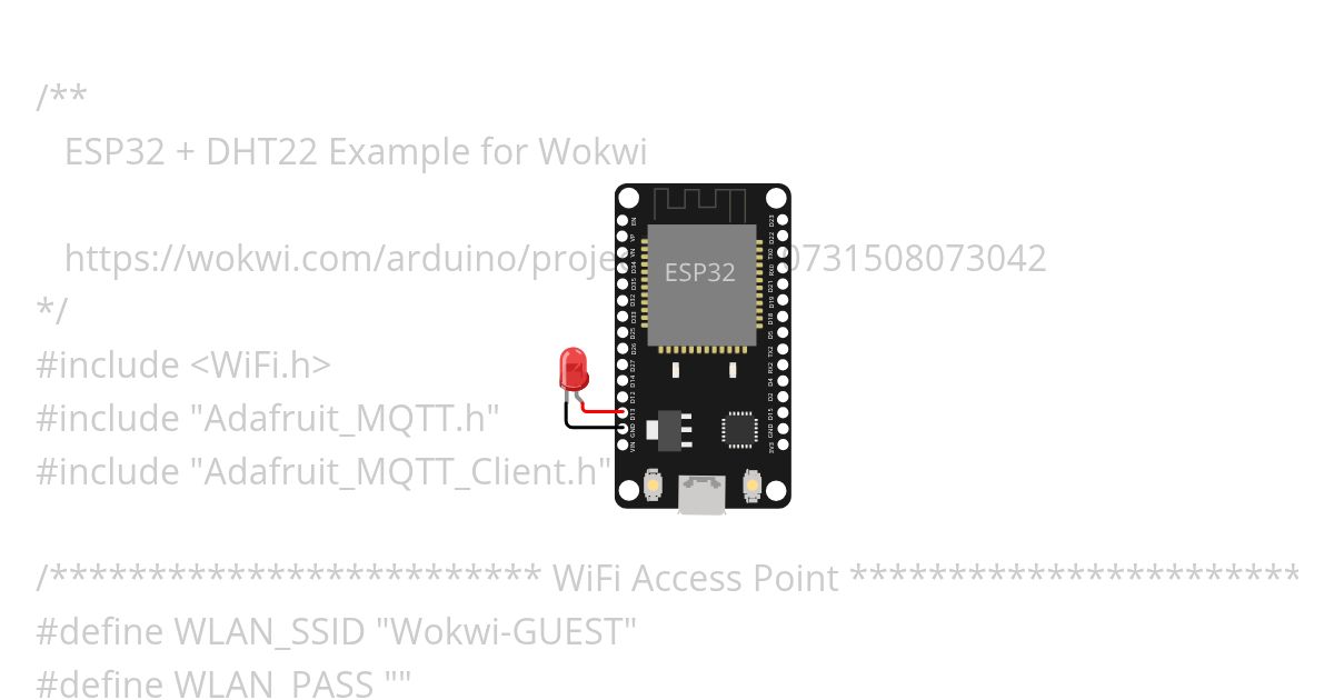 esp32-adafruit.io  simulation