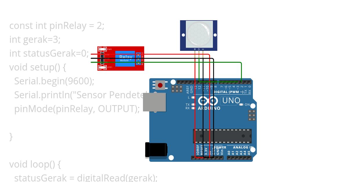 Sensor Gerak simulation