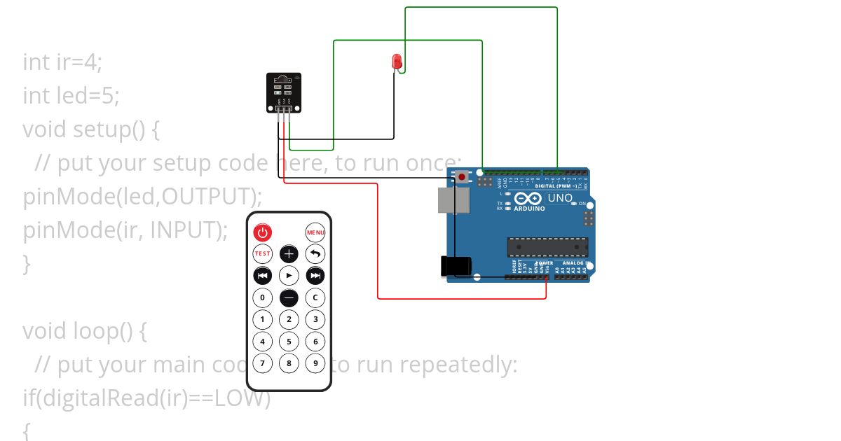 program for ir sensor simulation