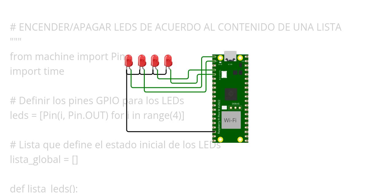 LEDS LISTAS 1 BOTONES simulation