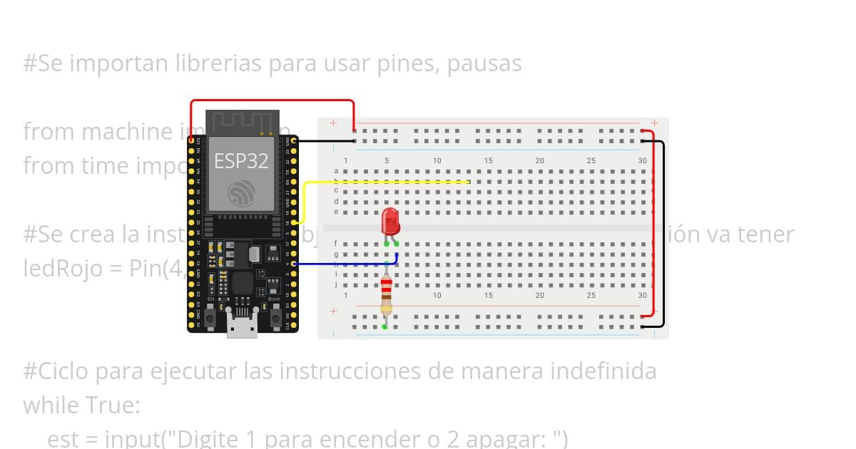 Ejercicio3_ledMenu(ESP32) simulation