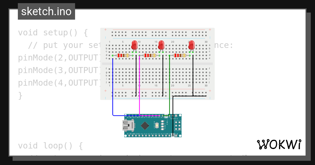 ligths - Wokwi ESP32, STM32, Arduino Simulator