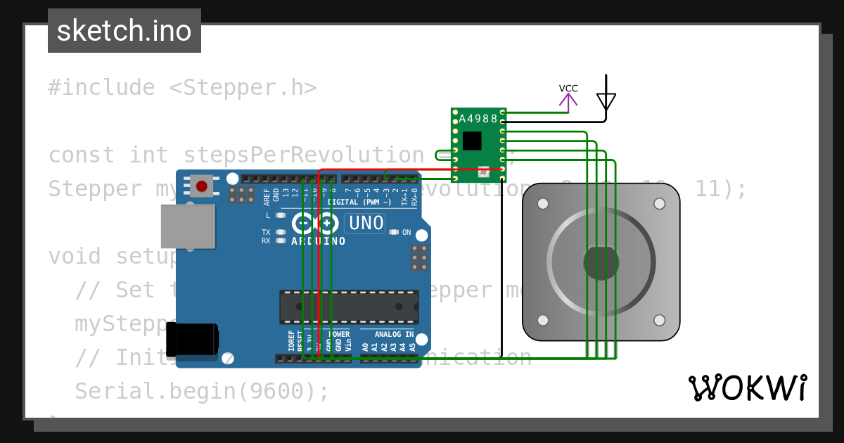 stepper motor contorller with arduino uno - Wokwi ESP32, STM32, Arduino ...