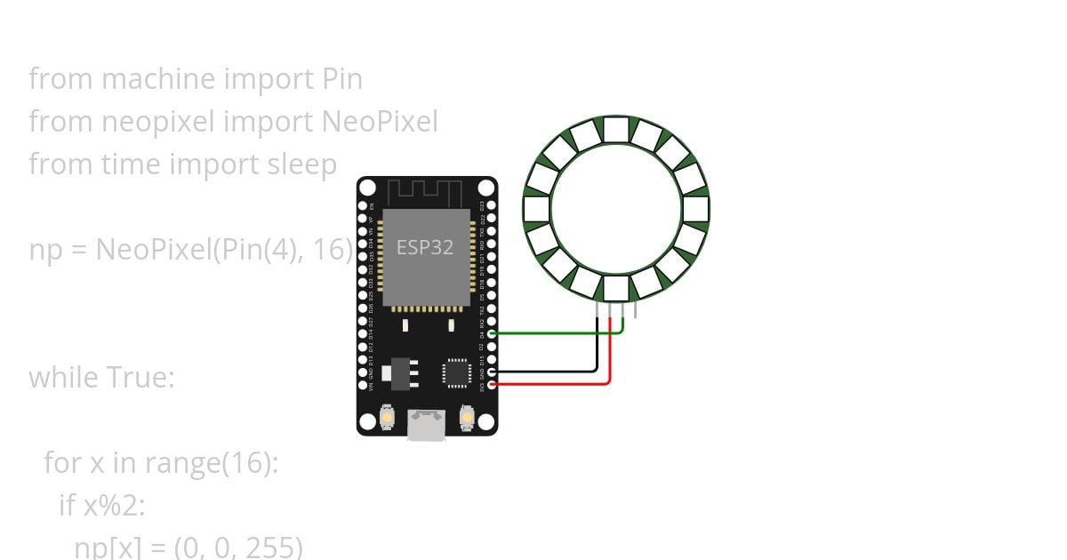 Ejercicio7_NeoPixels(ESP32) simulation