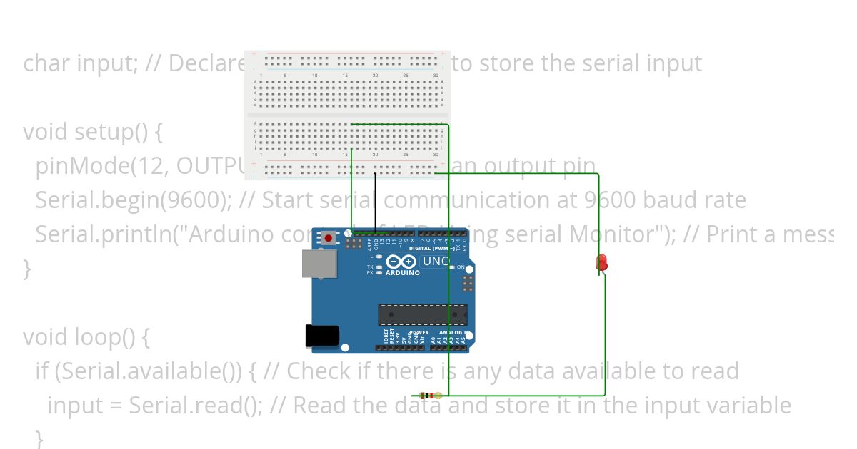 IOT LED  input simulation