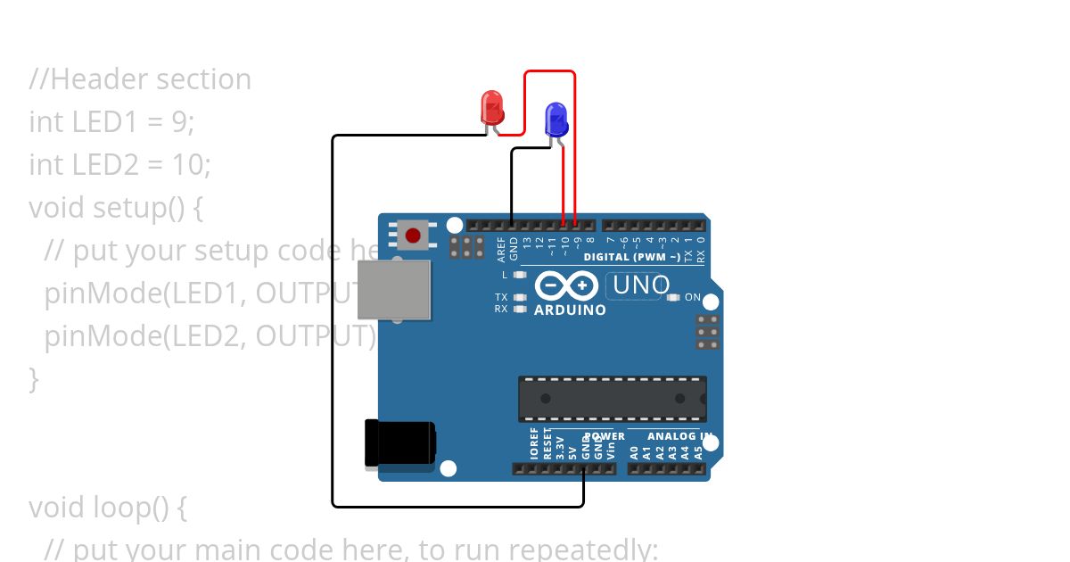 led blink simulation