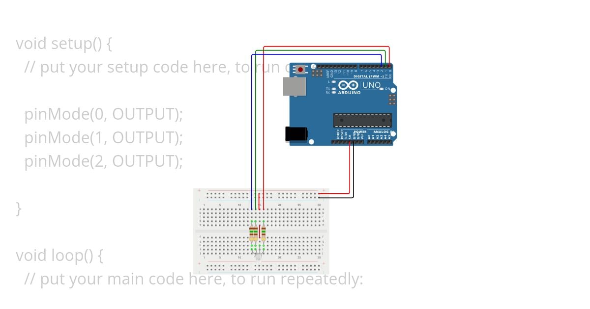 Arduino (Blinking LED) simulation