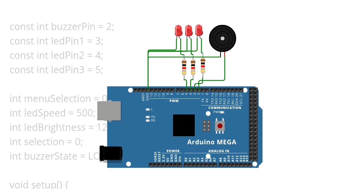 buzzer + LED Copy 4567 simulation
