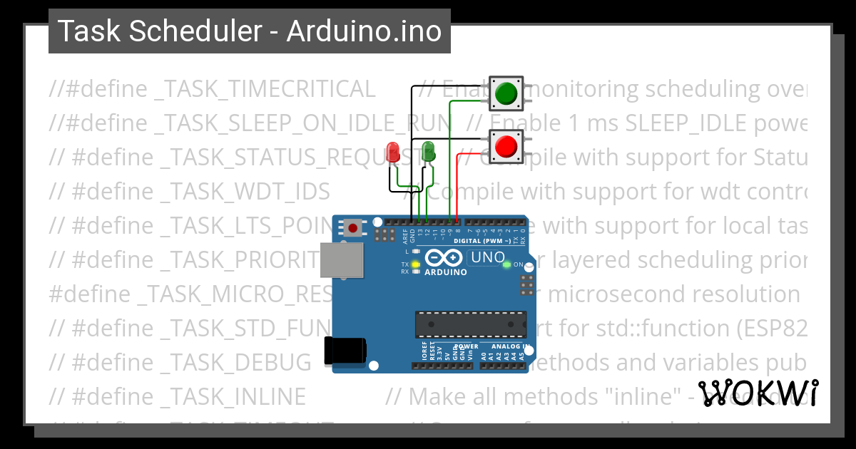 Task Scheduler Test Micro Seconds - Wokwi ESP32, STM32, Arduino Simulator