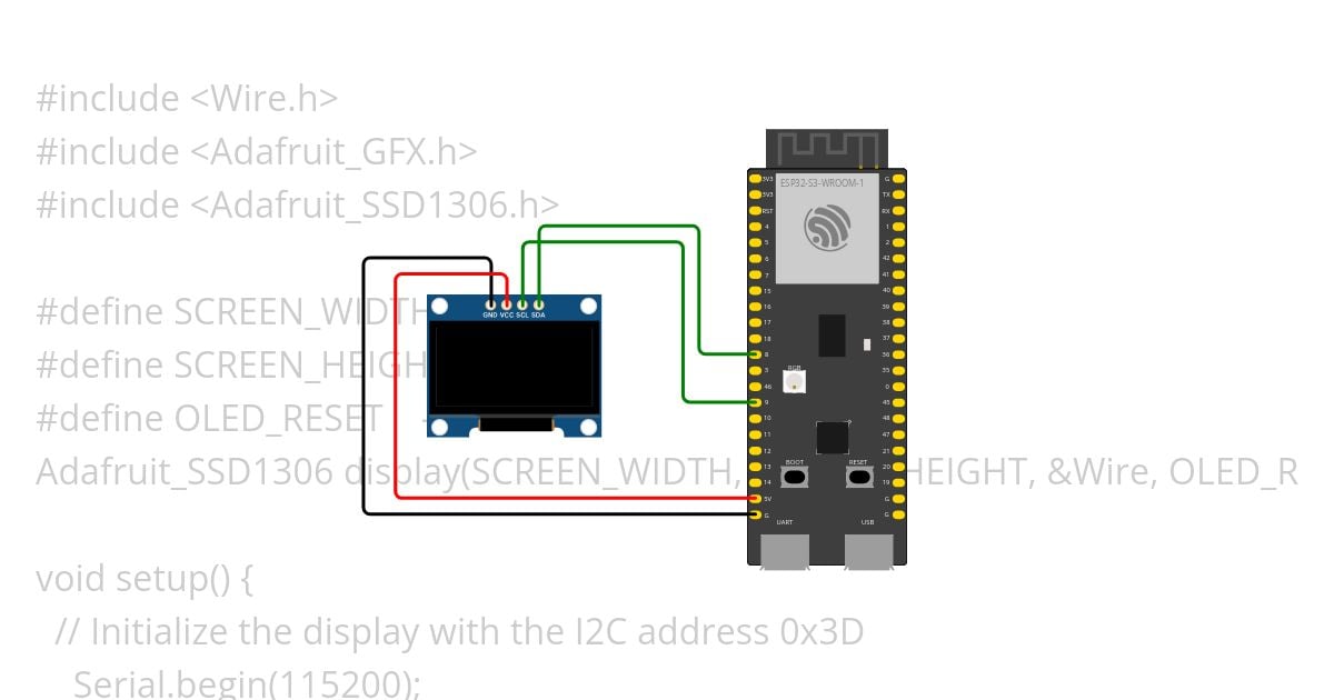 esp32-s3 OLED+DHT22+Time Copy simulation