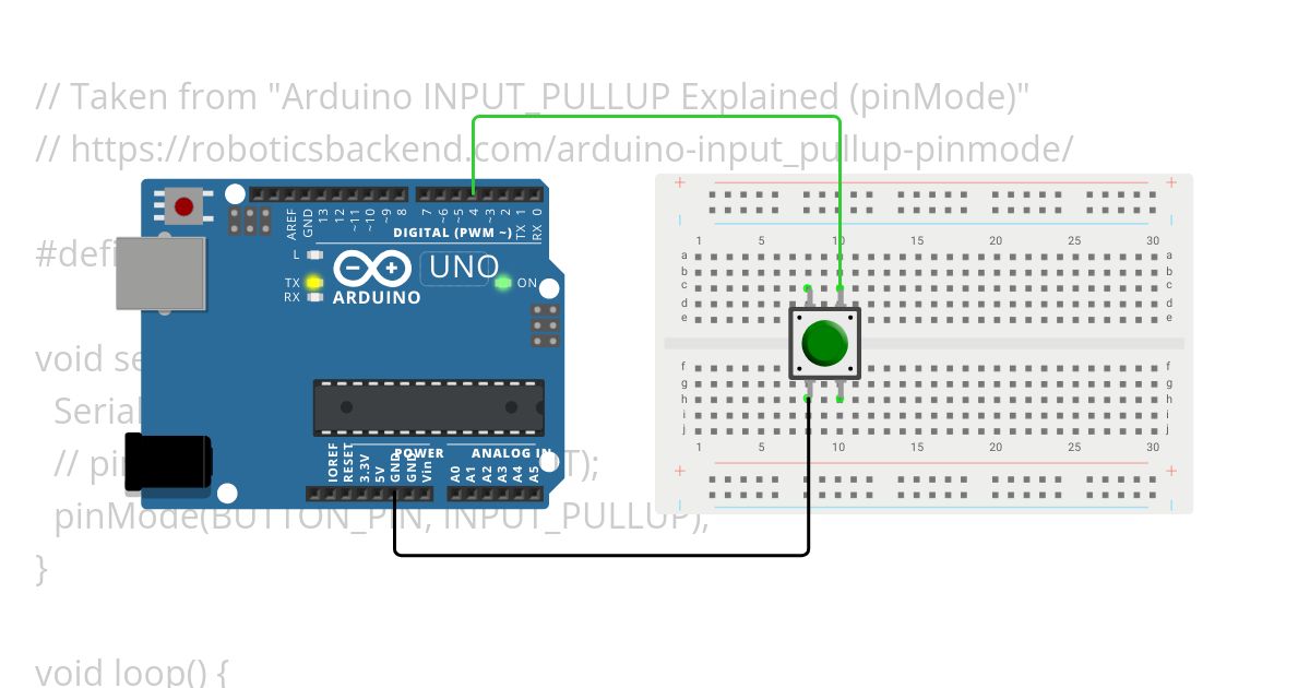 INPUT_PULLUP Floating Pin simulation