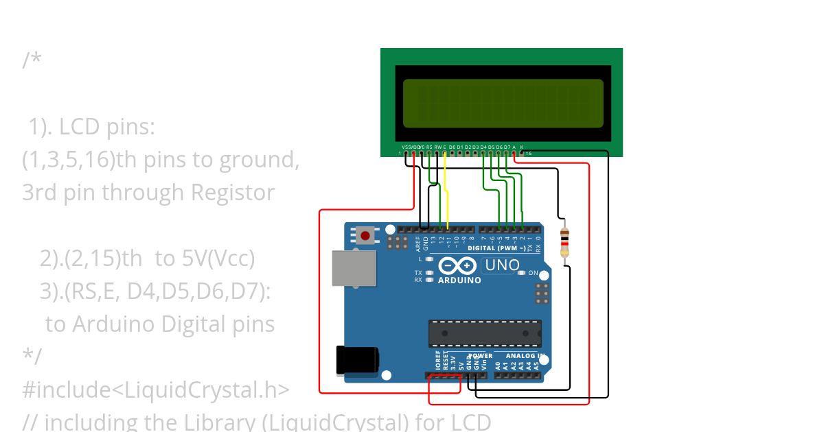LCD Print  simulation
