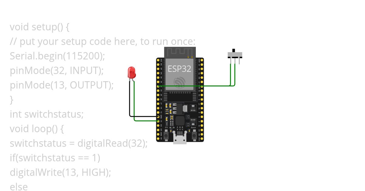 Switch LED simulation
