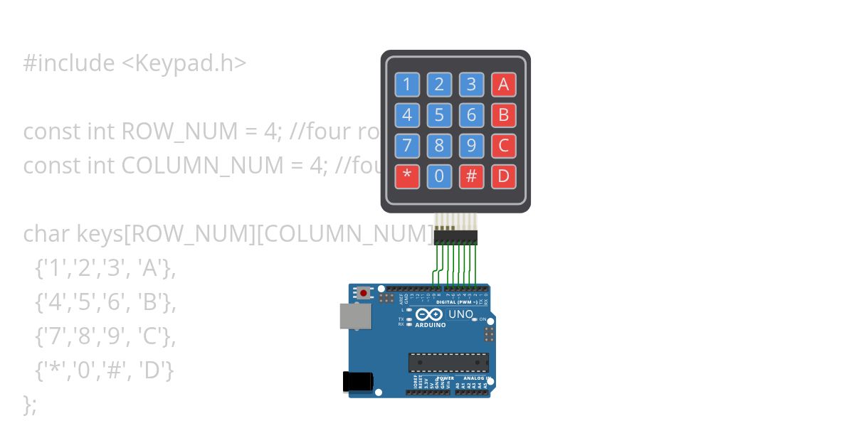 Keypad(4*4) Entry simulation