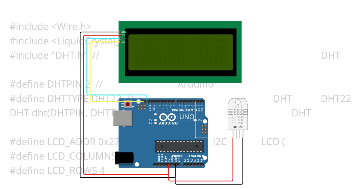 DHT_AND_I2C simulation