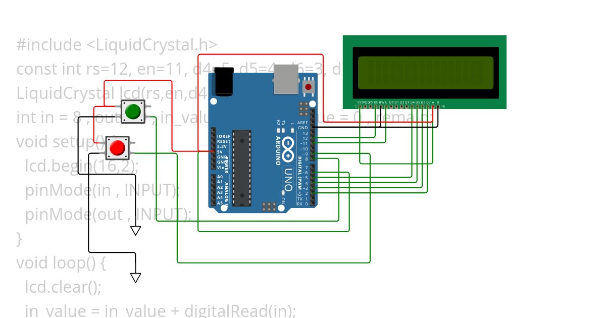 DHT+PUSH_BUTTON simulation