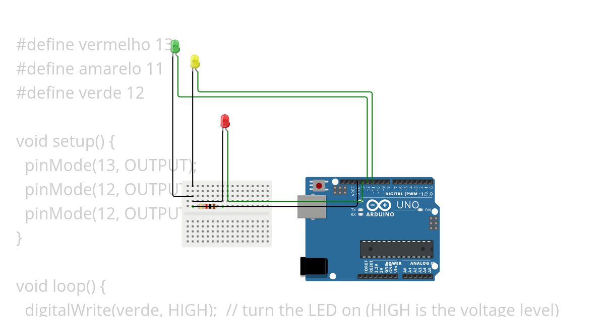 arduinoSemaforo simulation
