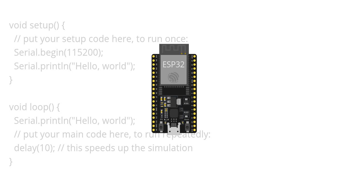 Hello world simulation