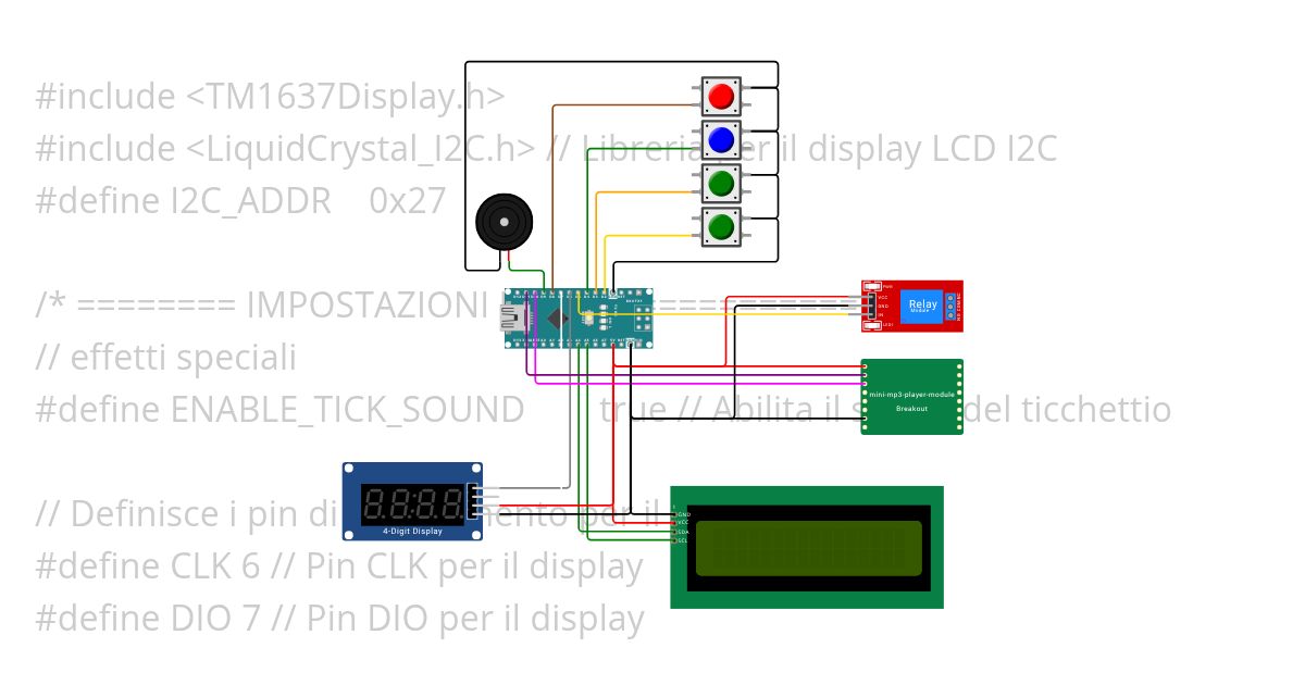 Countdown DFplayer simulation