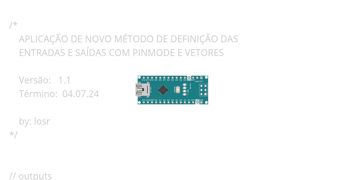 pinMode não genérico simulation