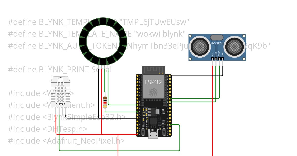 blynkassessmentdht22esp32ultrasonic simulation