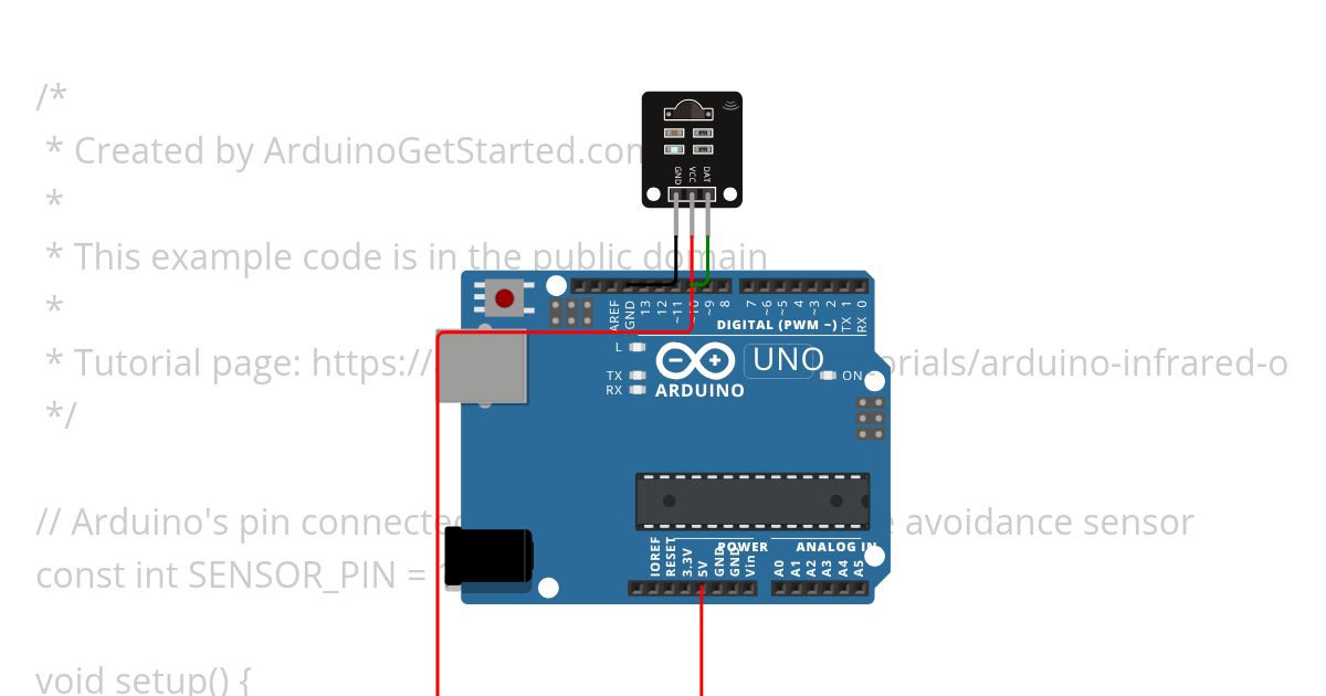 ir sensor simulation