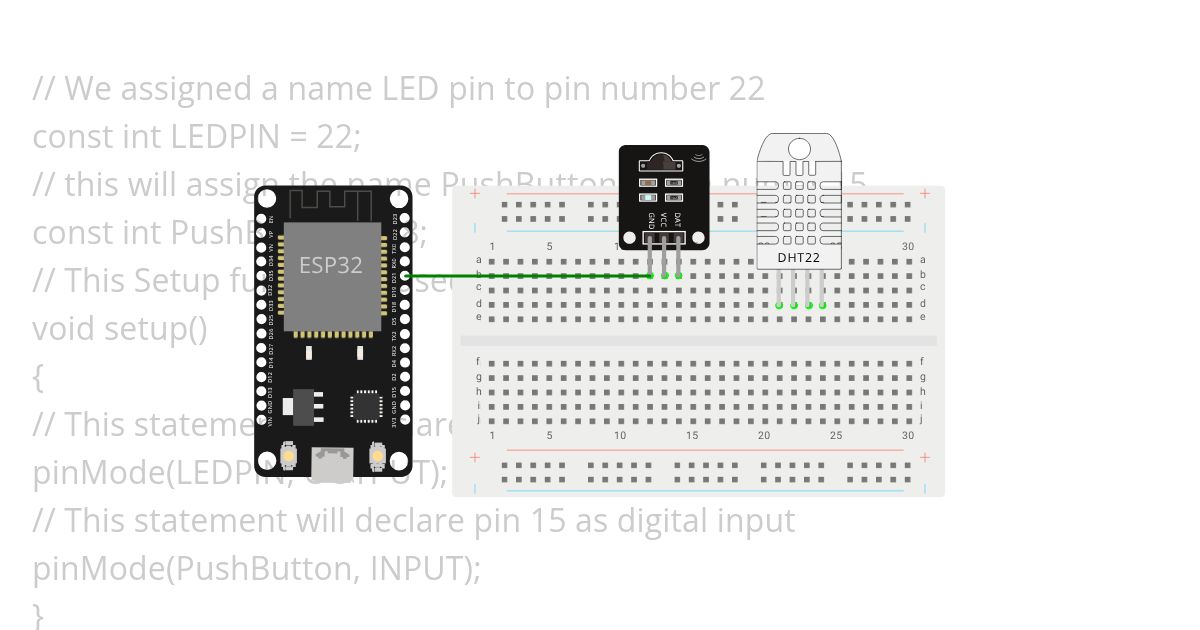 ESP32 30 Pin IR Sensor  simulation